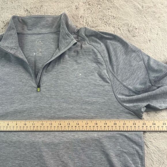 Paradox 1/4 Zip Shirt Mens Size XL Grey Merino Wool Blend Dri-release Fresh Guar - Picture 6 of 9